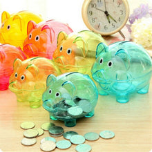 Load image into Gallery viewer, New Cute Transparent Plastic Piggy Bank