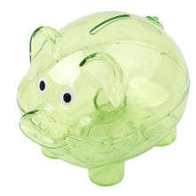 Load image into Gallery viewer, New Cute Transparent Plastic Piggy Bank
