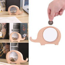 Load image into Gallery viewer, Wooden Elephant Piggy Bank
